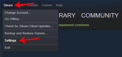 steam настройки