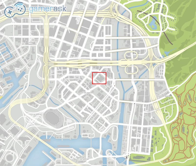 central los santos medical center на карте