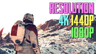 How change Resolution in STARFIELD!