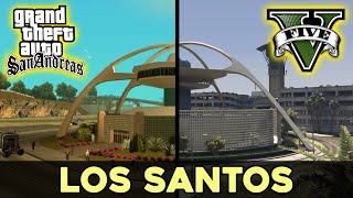 Сравнение мест Лос-Сантоса из GTA San Andreas и GTA V 🔍